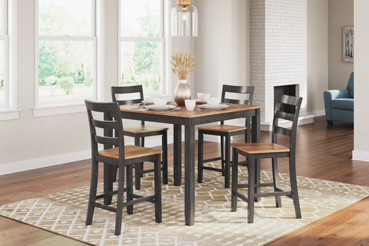 Bradenton Furniture Outlet - Ashley Furniture - Gesthaven Dining Room - Counter Height Barstool (Set of 2) / Natural/Green - D401-124X2