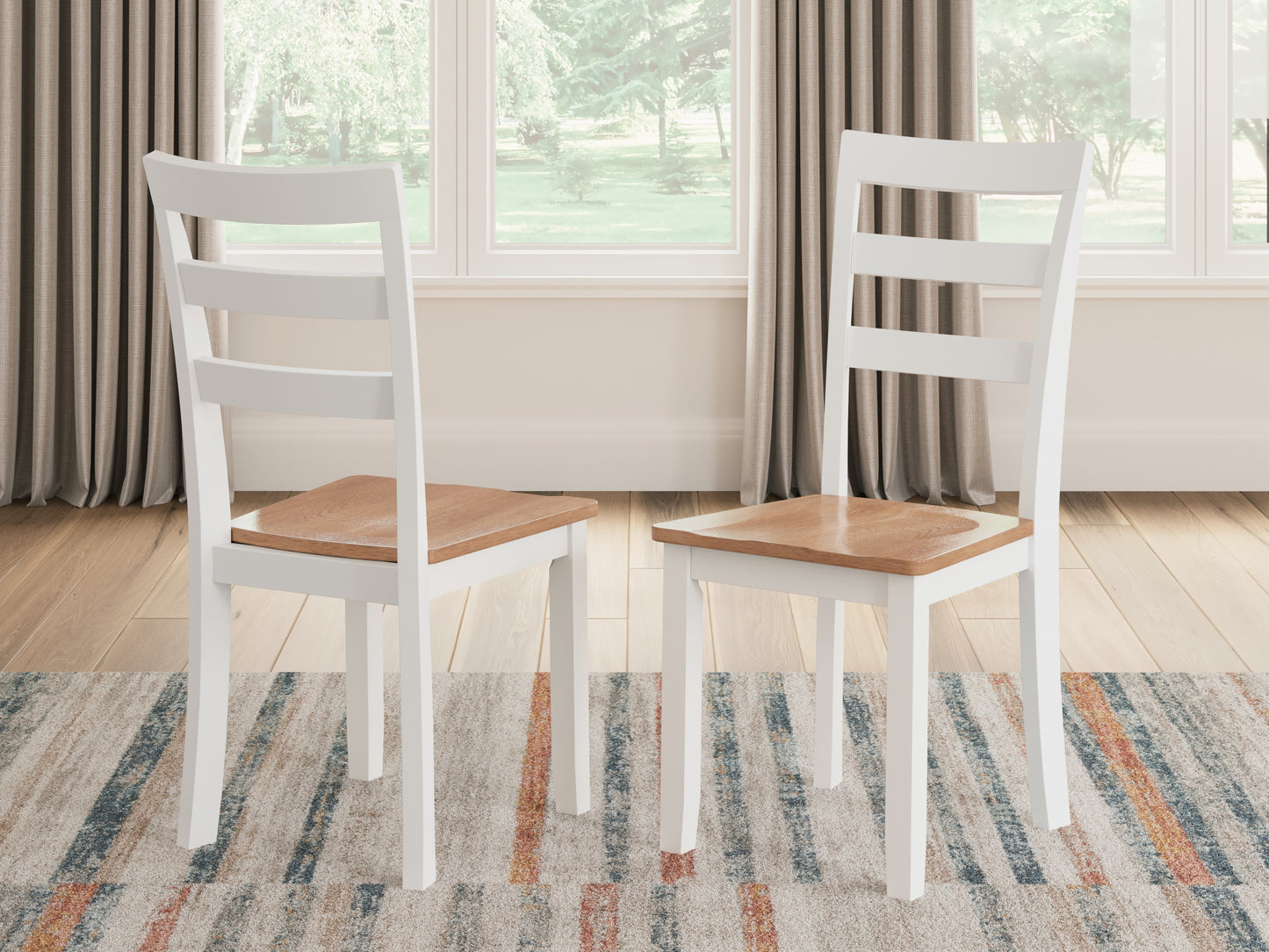 Bradenton Furniture Outlet - Ashley Furniture - Gesthaven Dining Room - Dining Chair (Set of 2) / Natural/White - D398-01X2