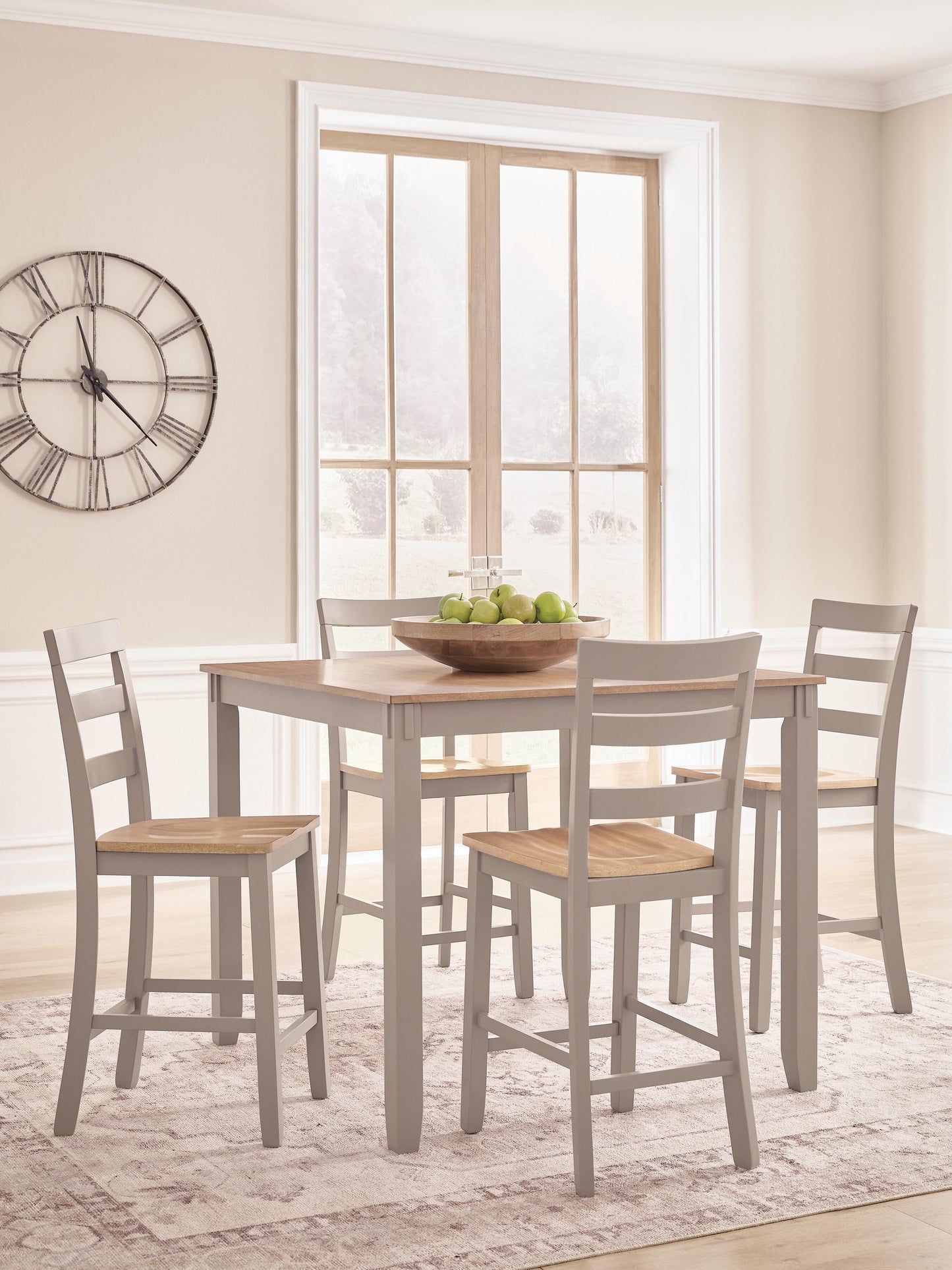 Bradenton Furniture Outlet - Ashley Furniture - Harperfeld Dining Room - DRM Counter Table Set (5/CN) - PCD403-223