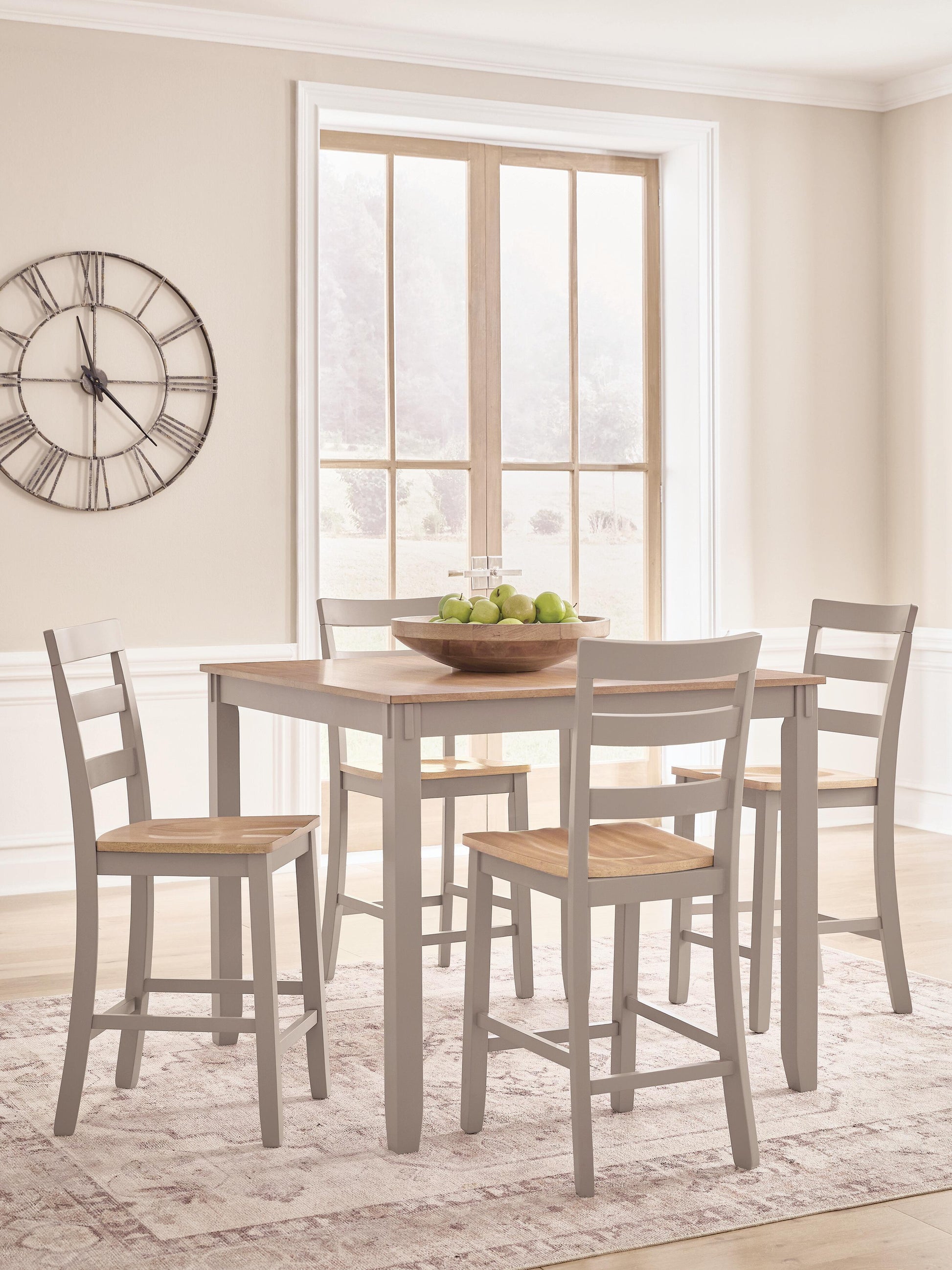 Bradenton Furniture Outlet - Ashley Furniture - Harperfeld Dining Room - DRM Counter Table Set (5/CN) - PCD403-223