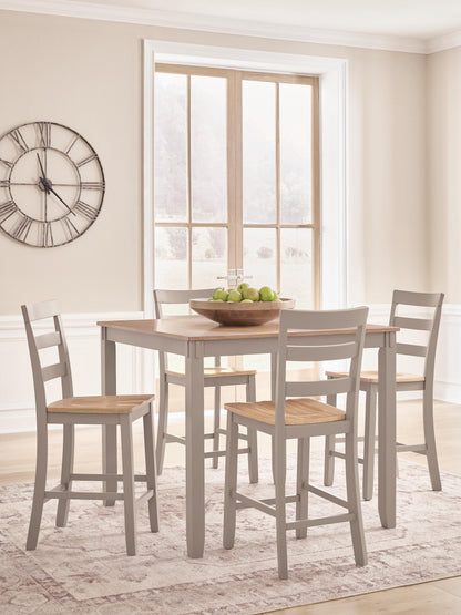 Bradenton Furniture Outlet - Ashley Furniture - Harperfeld Dining Room - DRM Counter Table Set (5/CN) - PCD403-223