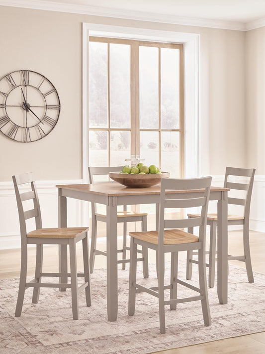Bradenton Furniture Outlet - Ashley Furniture - Harperfeld Dining Room - DRM Counter Table Set (5/CN) - PCD403-223