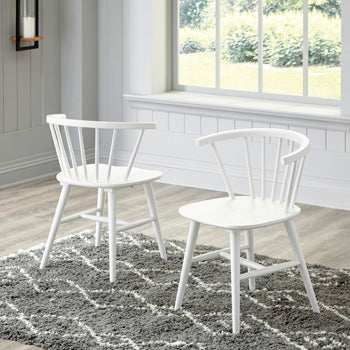 Bradenton Furniture Outlet - Ashley Furniture - Grannen Dining Room - Dining Chair (Set of 2) / White - D407-01X2