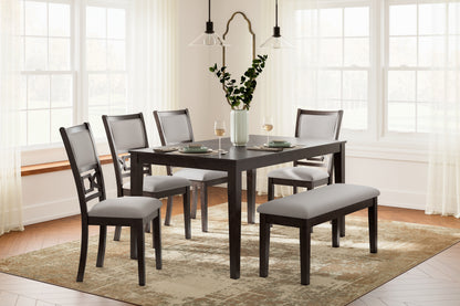 Bradenton Furniture Outlet - Ashley Furniture - Langwest Dining Room - Dining Room Table Set (6/CN) / Brown - D422-325