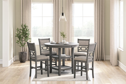 Bradenton Furniture Outlet - Ashley Furniture - Wrenning Dining Room - Dining Room Table Set (5/CN) / Gray - D425-225