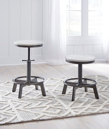 Bradenton Furniture Outlet - Ashley Furniture - Torjin Dining Room - Counter Height Stool (Set of 2) / Vintage White - D440-224X2