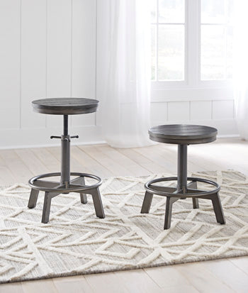 Bradenton Furniture Outlet - Ashley Furniture - Torjin Dining Room - Counter Height Stool (Set of 2) / Gray - D440-324X2