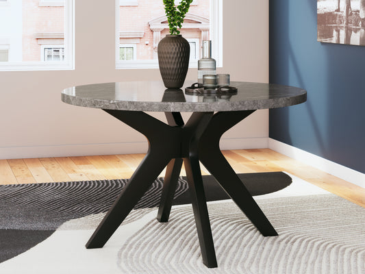 Bradenton Furniture Outlet - Ashley Furniture - Glinari Dining Room - Dining Chair  (Set of 2) / Taupe/Black - D476-01X2