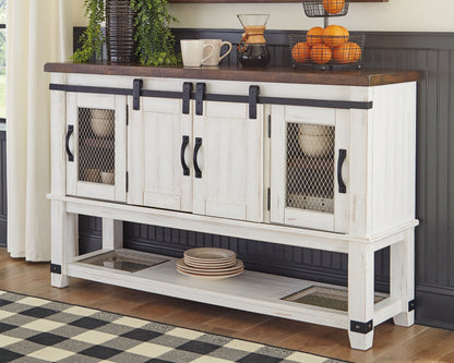 Bradenton Furniture Outlet - Ashley Furniture - Valebeck Dining Room - Dining Room Server / White/Brown - D546-60