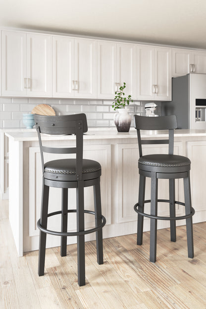 Bradenton Furniture Outlet - Ashley Furniture - Valebeck Dining Room - Bar Height Bar Stool (Set of 2) / Multi - D546-630X2