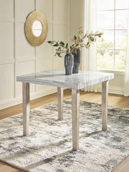 Bradenton Furniture Outlet - Ashley Furniture - Larawyn Dining Room - Square DRM Counter Table / Bisque - PCD575-13