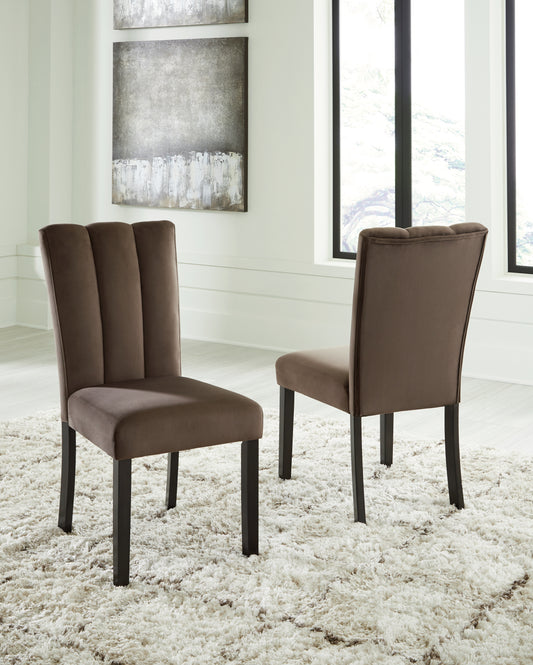 Bradenton Furniture Outlet - Ashley Furniture - Jeshina Dining Chair (Set of 2) - Dining Chair (Set of 2) / Mocha - PCD581-01X2