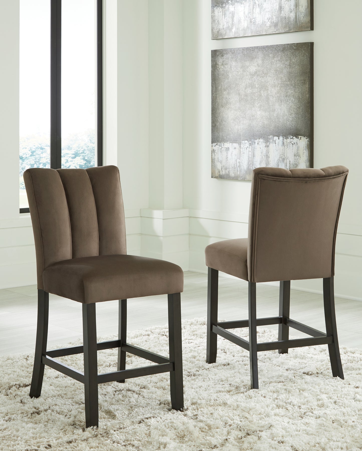 Bradenton Furniture Outlet - Ashley Furniture - Jeshina Counter Height Barstool (Set of 2) - Counter Height Barstool (Set of 2) / Mocha - PCD581-124X2