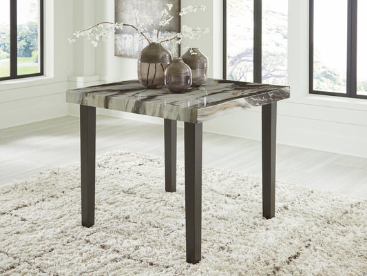 Bradenton Furniture Outlet - Ashley Furniture - Jeshina Counter Height Dining Table - Square DRM Counter Table / Dark Brown/Beige - PCD581-13