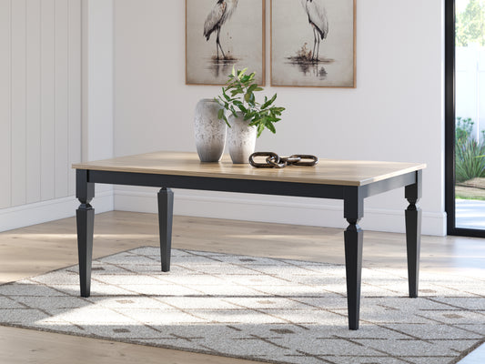 Bradenton Furniture Outlet - Ashley Furniture - Brenkerton Dining Table - Rectangular Dining Room Table / Grayish Brown/Black - PCD591-25