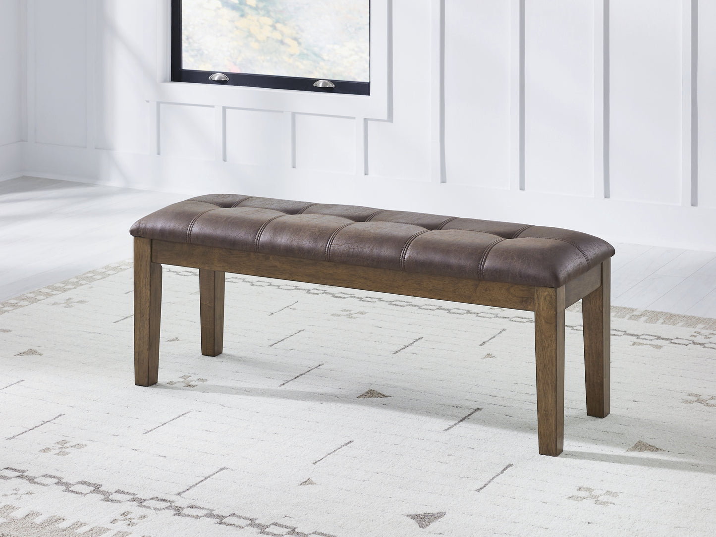 Bradenton Furniture Outlet - Ashley Furniture - Urbinforte Dining Room - Large UPH Dining Room Bench / Light Brown - PCD592-00