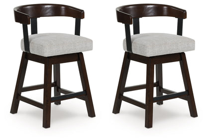 Bradenton Furniture Outlet - Ashley Furniture - Haddigan Dining Room - Counter Height Barstool (Set of 2) / Dark Brown - D596-224X2