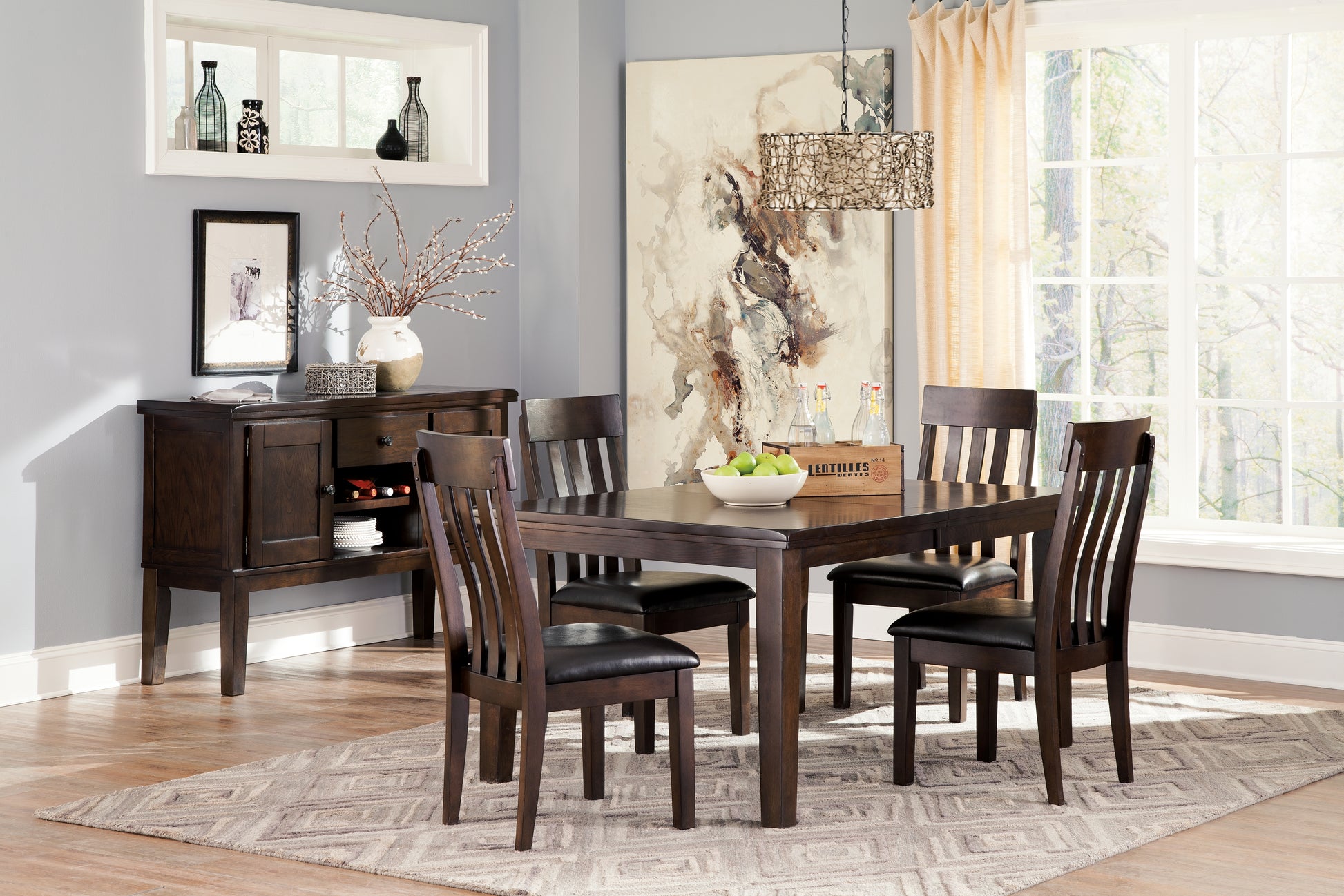Bradenton Furniture Outlet - Ashley Furniture - Haddigan Dining Room - RECT Dining Room EXT Table / Dark Brown - D596-35