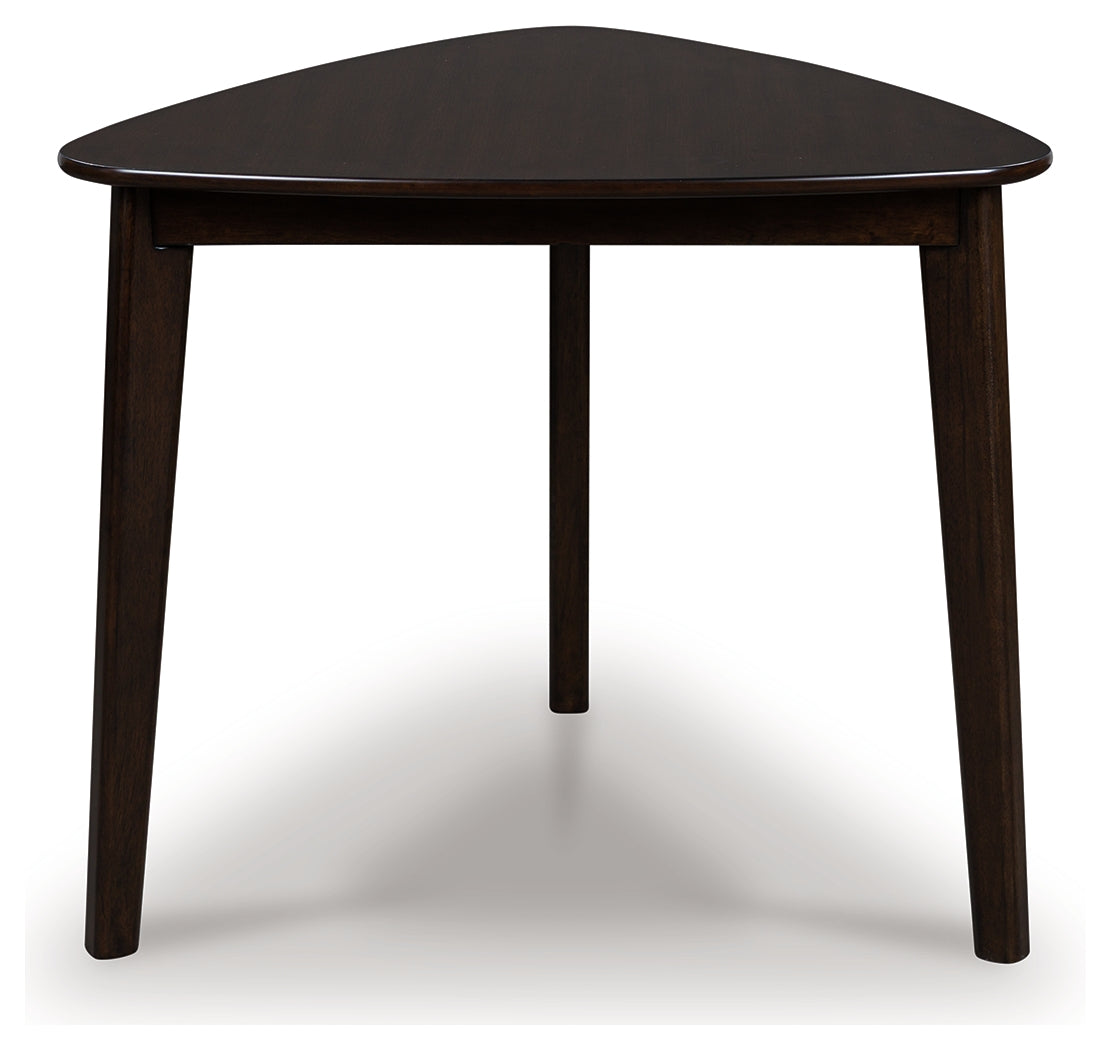 Bradenton Furniture Outlet - Ashley Furniture - Mallenette Dining Table - Triangle Dining Room Table / Merlot - PCD607-16