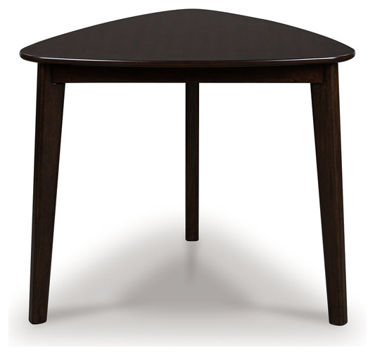 Bradenton Furniture Outlet - Ashley Furniture - Mallenette Dining Table - Triangle Dining Room Table / Merlot - PCD607-16