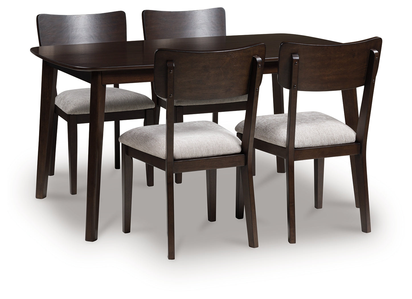 Bradenton Furniture Outlet - Ashley Furniture - Mallenette Dining Table and 4 Chairs (Set of 5) - Dining Room Table Set (5/CN) / Merlot - PCD607-225