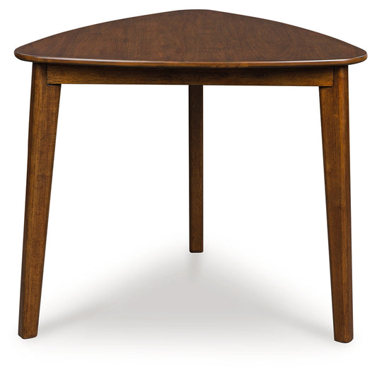 Bradenton Furniture Outlet - Ashley Furniture - Tameride Dining Table - Triangle Dining Room Table / Brown - PCD609-16