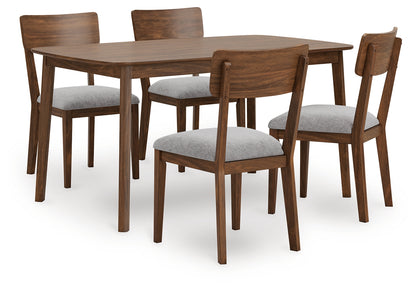 Bradenton Furniture Outlet - Ashley Furniture - Tameride Dining Table and 4 Chairs (Set of 5) - Dining Room Table Set (5/CN) / Brown - PCD609-225
