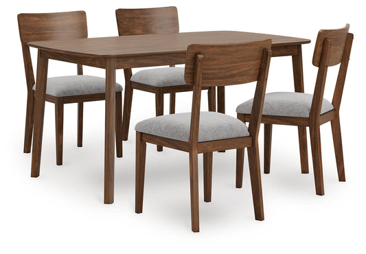 Bradenton Furniture Outlet - Ashley Furniture - Tameride Dining Table and 4 Chairs (Set of 5) - Dining Room Table Set (5/CN) / Brown - PCD609-225