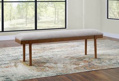 Bradenton Furniture Outlet - Ashley Furniture - Lyncott Dining Room - Large UPH Dining Room Bench / Gray/Brown - D615-00
