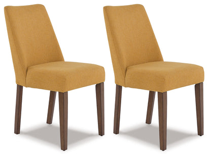 Bradenton Furniture Outlet - Ashley Furniture - Lyncott Dining Room - Dining Chair (Set of 2) / Mustard/Brown - D615-04X2