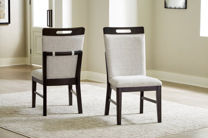 Bradenton Furniture Outlet - Ashley Furniture - Neymorton Dining Room - Dining Chair (Set of 2) / Dark Grayish Brown - D618-01X2