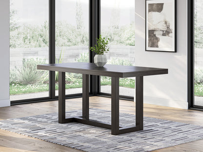 Bradenton Furniture Outlet - Ashley Furniture - Neymorton Dining Room - RECT Dining Room Counter Table / Dark Grayish Brown - D618-13
