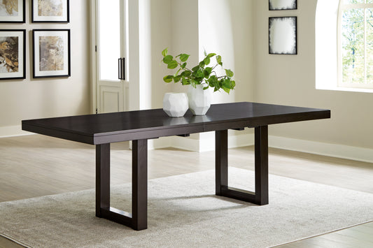 Bradenton Furniture Outlet - Ashley Furniture - Neymorton Dining Room - RECT Dining Room Counter Table / Dark Grayish Brown - D618-13