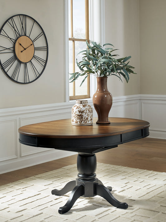 Bradenton Furniture Outlet - Ashley Furniture - Clorazi Dining Room - Oval DRM Butterfly EXT Table - PCD619-48