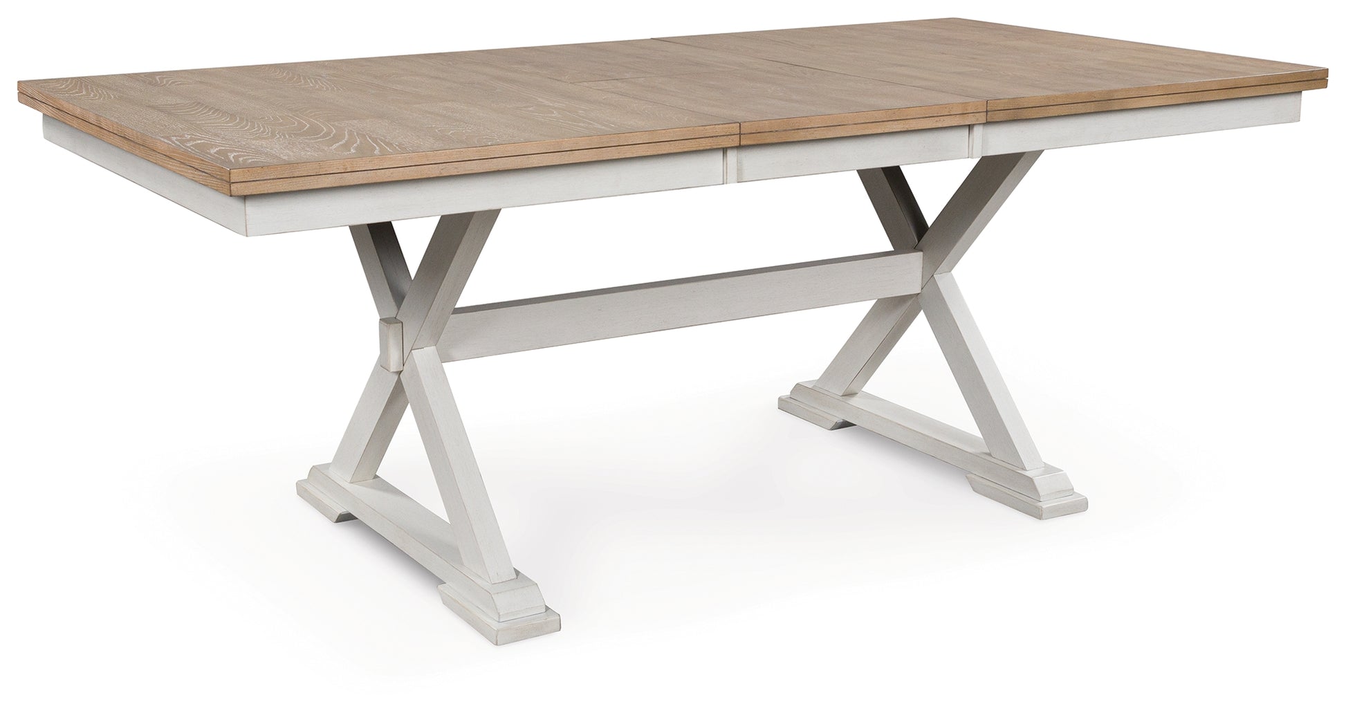 Bradenton Furniture Outlet - Ashley Furniture - Purlaney Dining Butterfly Extension Table - RECT DRM Butterfly EXT Table / Antique White/Natural - PCD627-35
