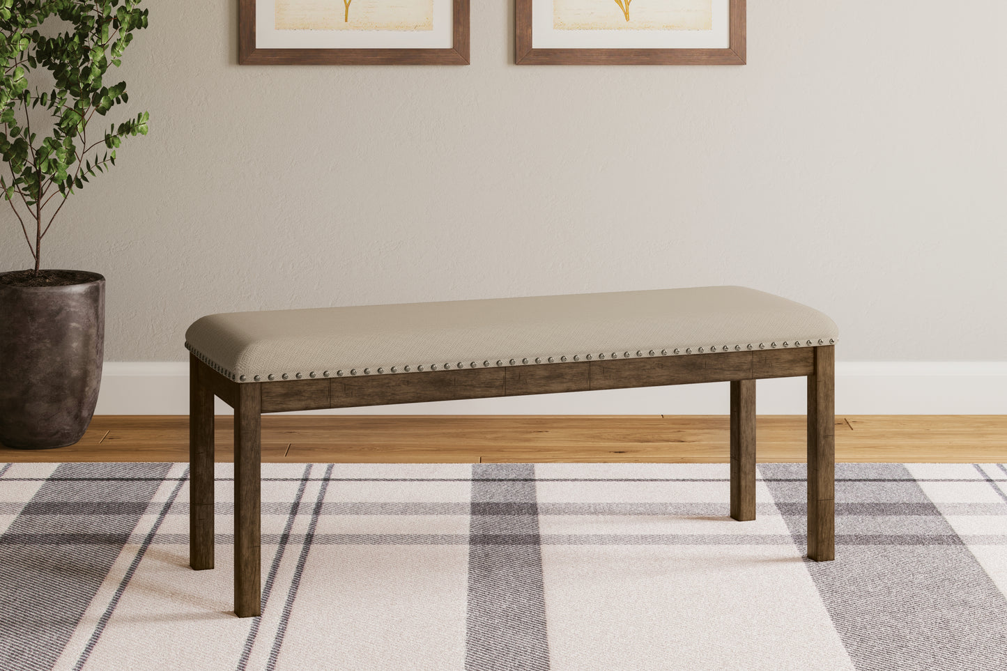 Bradenton Furniture Outlet - Ashley Furniture - Moriville Dining Room - Upholstered Bench / Beige - D631-00