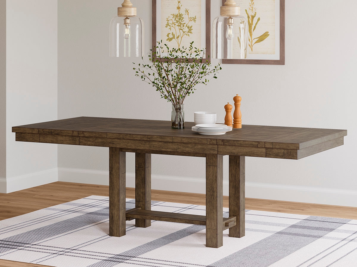 Bradenton Furniture Outlet - Ashley Furniture - Moriville Dining Room - RECT Dining Room EXT Table / Grayish Brown - D631-45