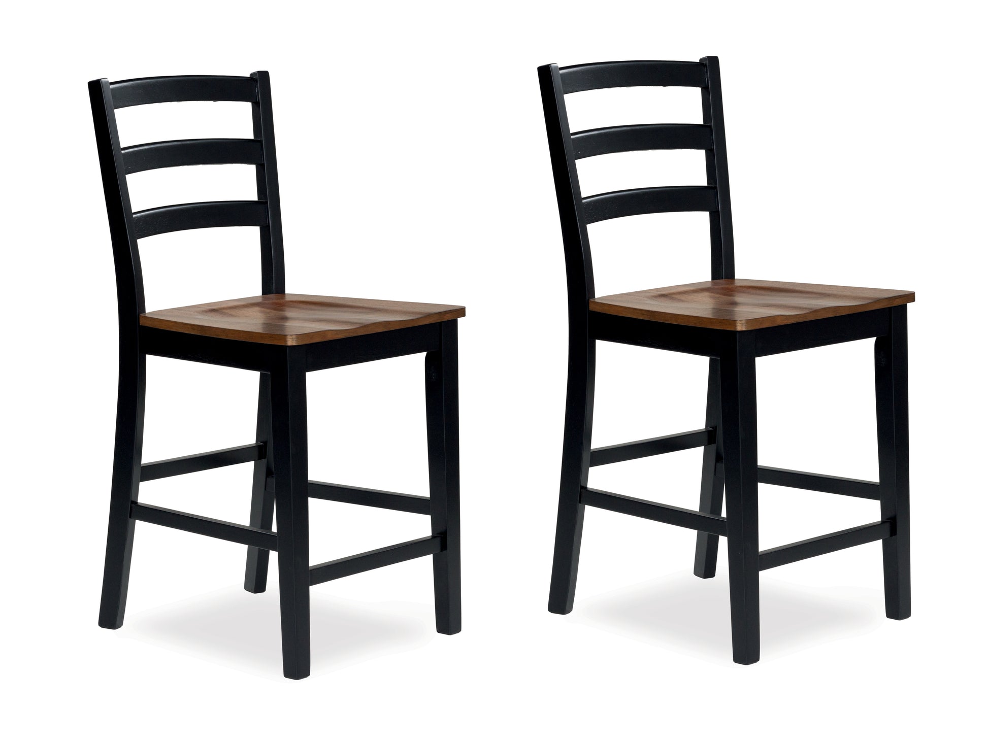 Bradenton Furniture Outlet - Ashley Furniture - Wildenauer Dining Room - Counter Height Barstool (Set of 2) / Brown/Black - D634-124X2