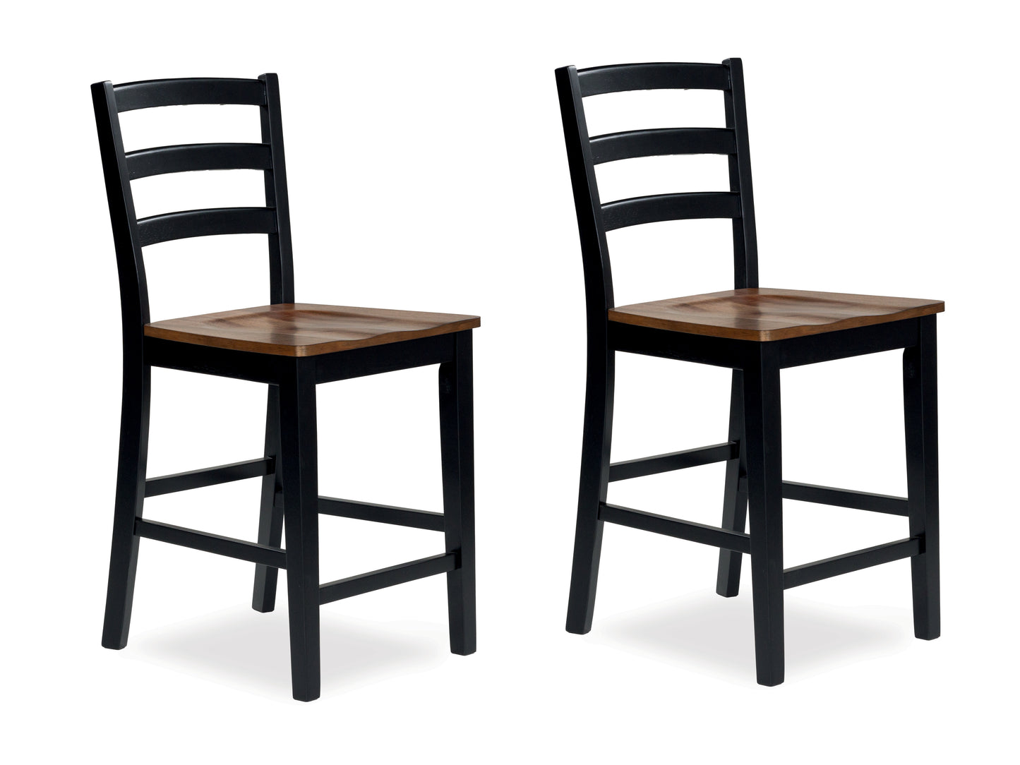 Bradenton Furniture Outlet - Ashley Furniture - Wildenauer Dining Room - Counter Height Barstool (Set of 2) / Brown/Black - D634-124X2