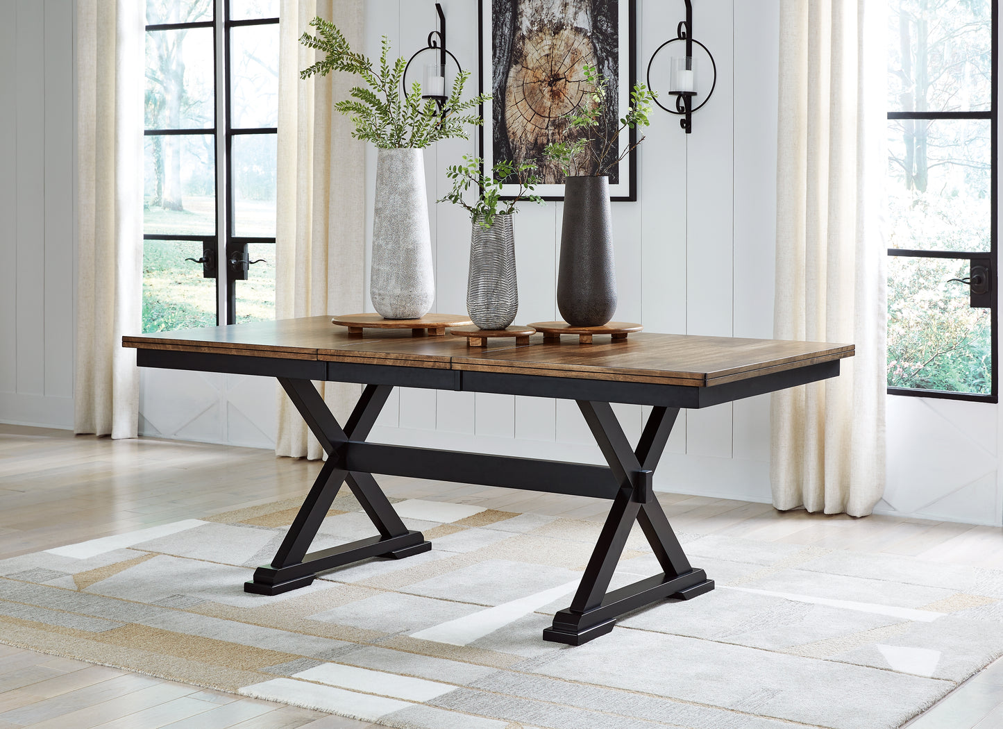 Bradenton Furniture Outlet - Ashley Furniture - Wildenauer Dining Room - Dining Room Buffet / Brown/Black - D634-80
