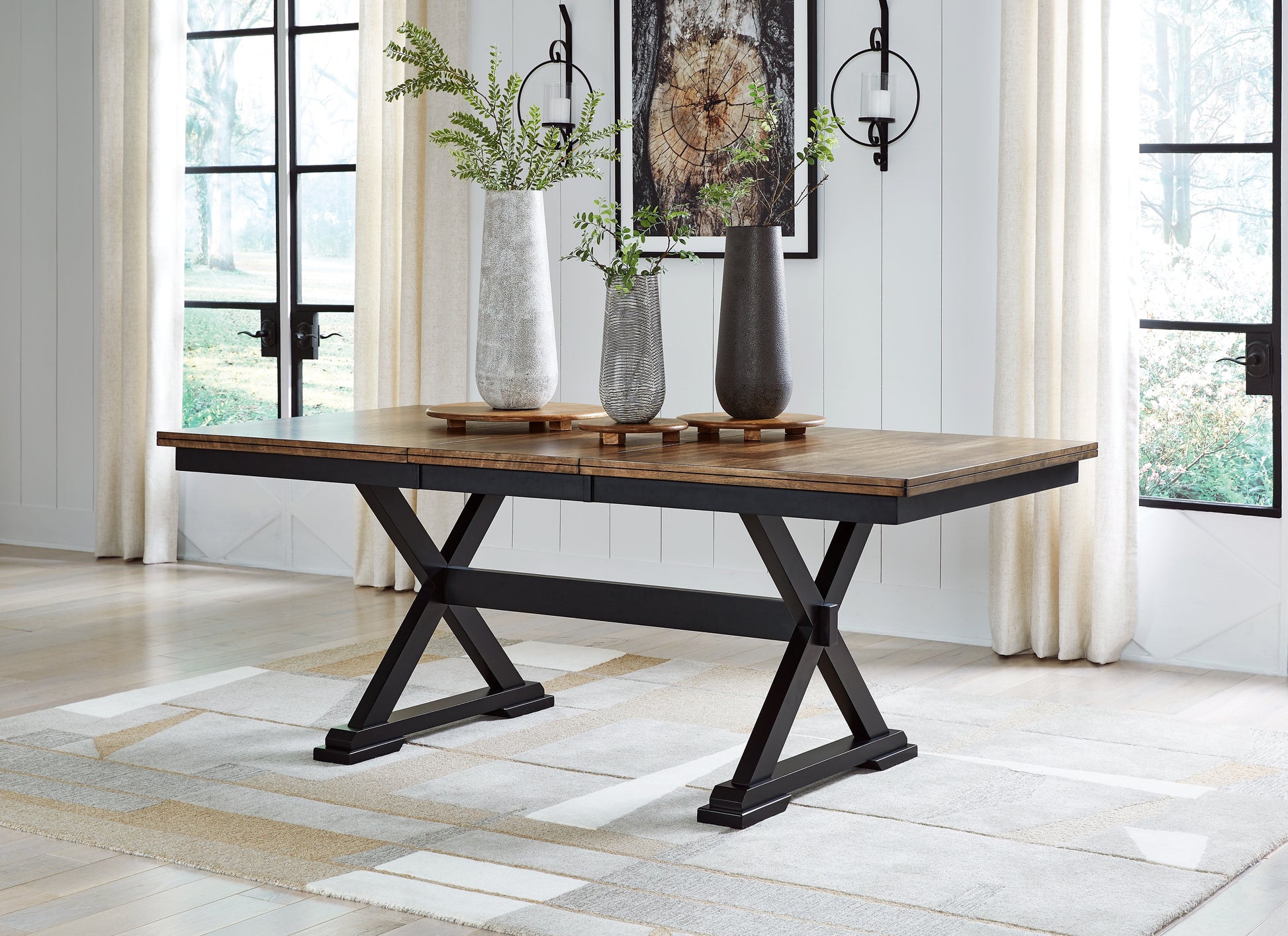 Bradenton Furniture Outlet - Ashley Furniture - Wildenauer Dining Room - Dining Room Buffet / Brown/Black - D634-80