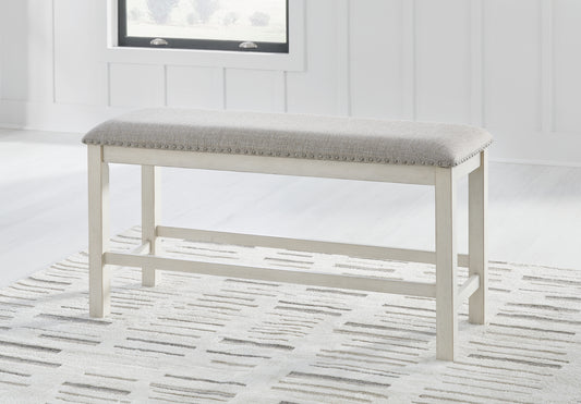 Bradenton Furniture Outlet - Ashley Furniture - Robbinsdale Dining Room - Counter Height Dining Table / Antique White / 36"W x 72"D x 37"H - D642D7