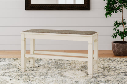 Bradenton Furniture Outlet - Ashley Furniture - Bolanburg Dining Room - DBL Counter UPH Bench (1/CN) / Two-tone - D647-09