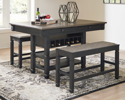 Bradenton Furniture Outlet - Ashley Furniture - Tyler Creek Dining Room - RECT Dining Room Counter Table / Black/Gray / 60"W x 40"D x 36"H - D736-32