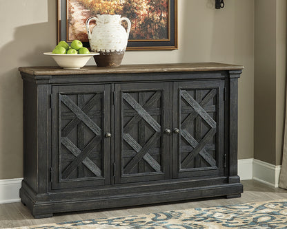 Bradenton Furniture Outlet - Ashley Furniture - Tyler Creek Dining Room - Dining Room Server / Black/Gray / 58"W x 18"D x 36"H - D736-60