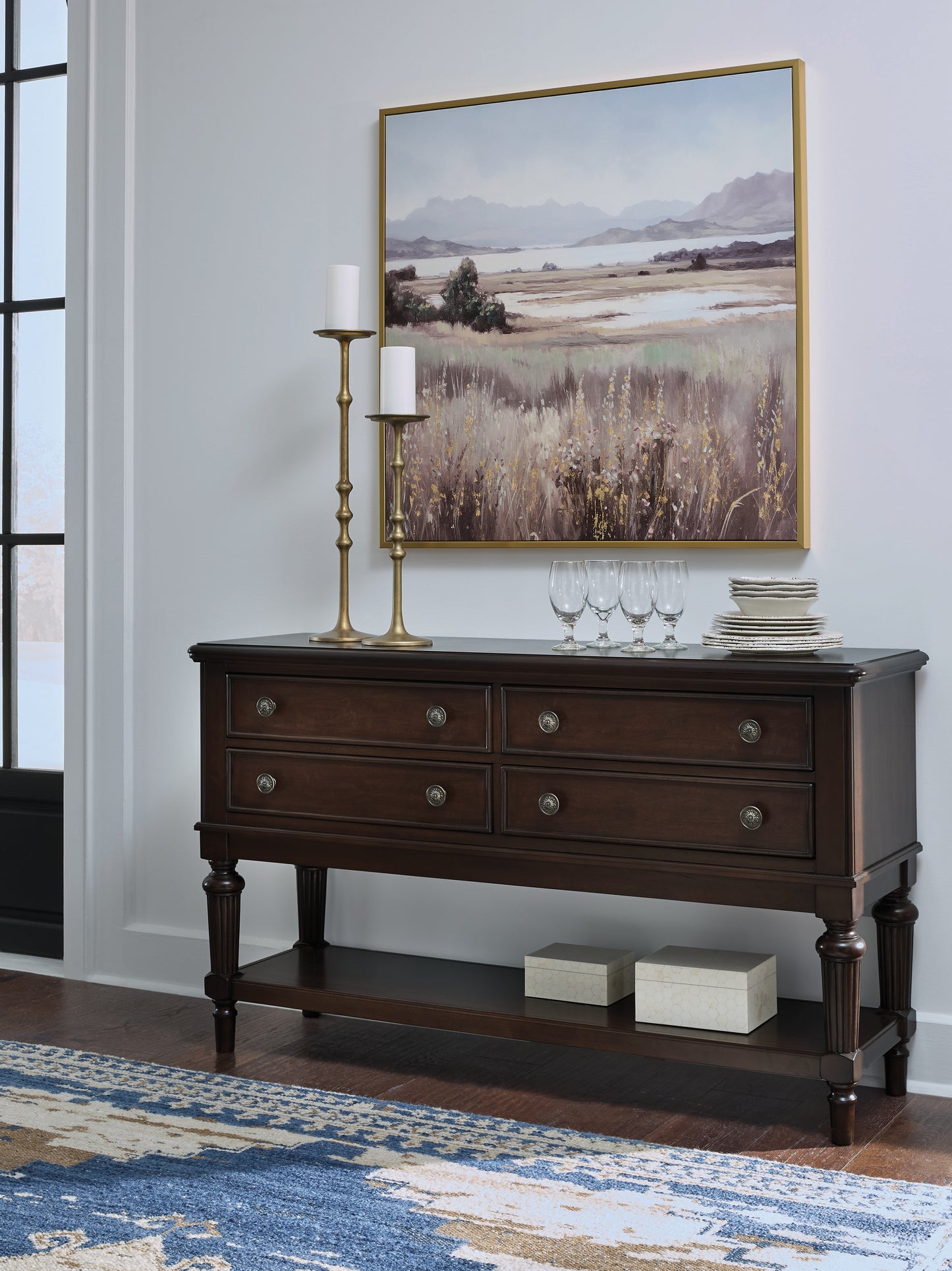 Bradenton Furniture Outlet - Ashley Furniture - Lavinton Dining Room - Dining Room Server / Brown - D764-60