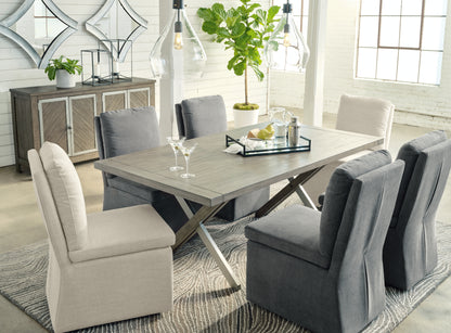 Bradenton Furniture Outlet - Ashley Furniture - Krystanza Dining Room - Rectangular Dining Room Table / Weathered Gray - D766-25