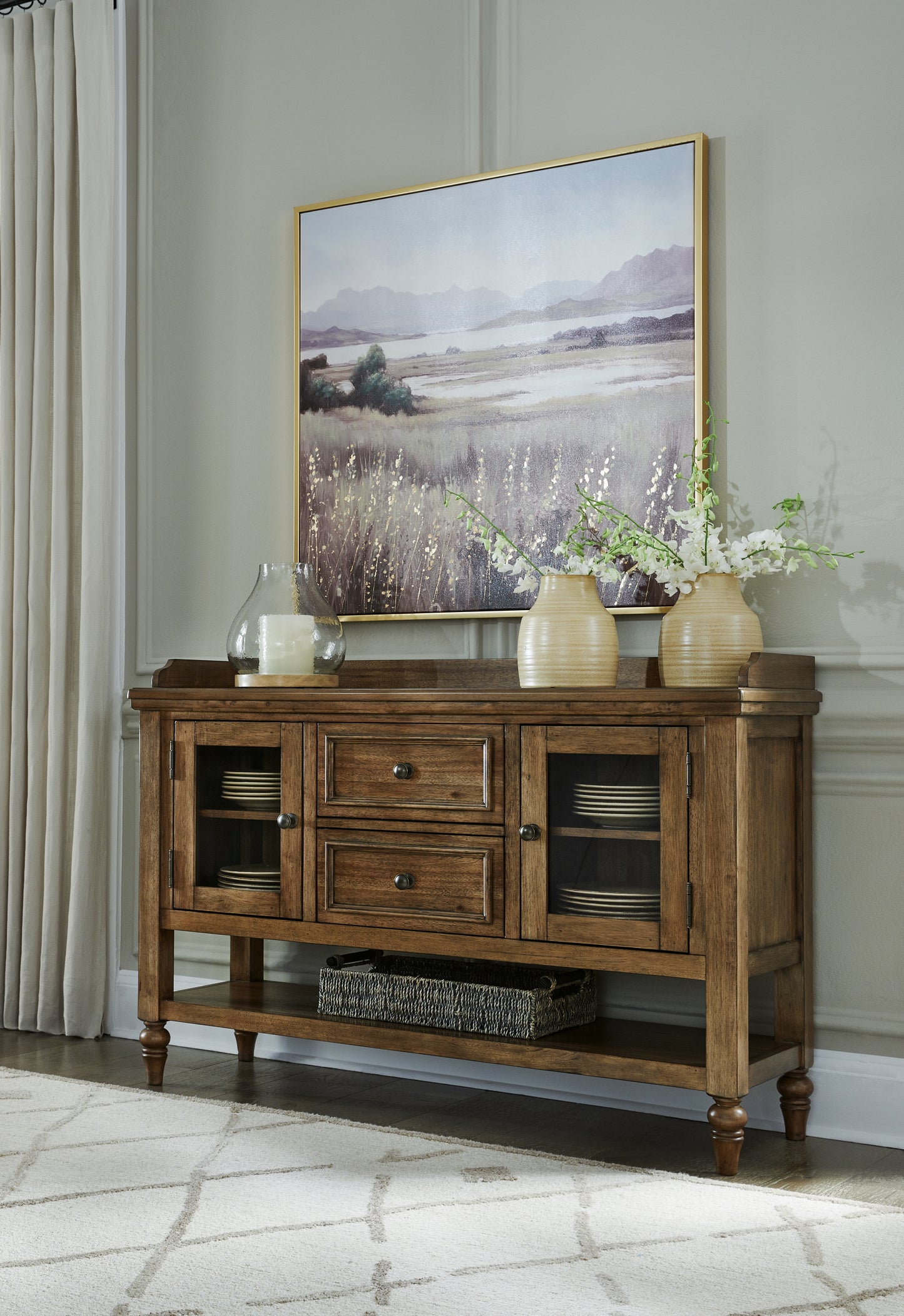 Bradenton Furniture Outlet - Ashley Furniture - Sturlayne Dining Room - Dining Room Server / Brown - D787-60