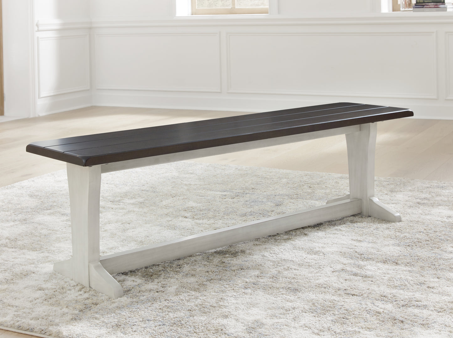 Bradenton Furniture Outlet - Ashley Furniture - Darborn Dining Room - Dining Table / Gray/Brown / 40"W x 78"D x 30"H - D796D3