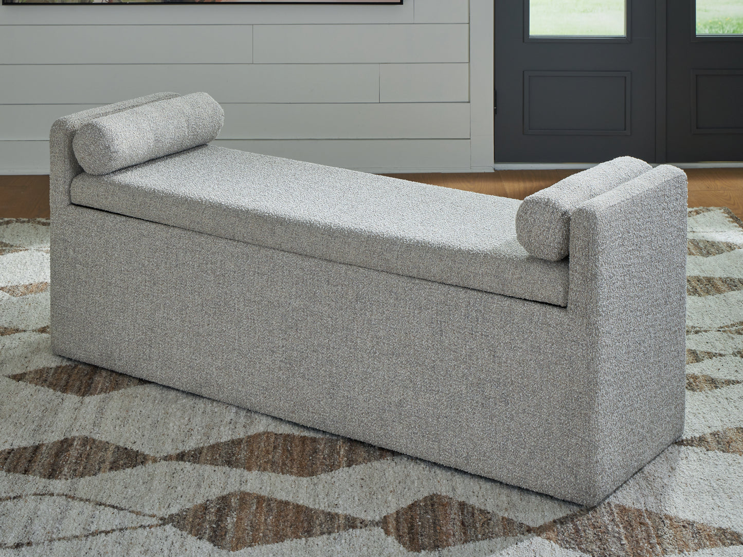 Bradenton Furniture Outlet - Ashley Furniture - Galliden Dining Room - Large UPH Dining Room Bench / Beige - D841-00